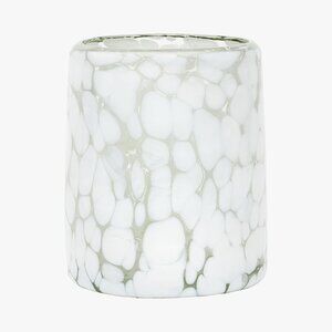 New! Pottery Barn Jalisco Double Old Fashioned Glasses, Set of 2 - White